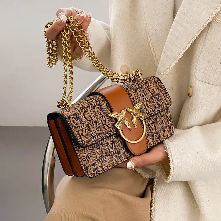 

Women's Bag Winter New Chain Bag with Niche French Fashion Bag Women's Shoulder Diamond Grid Hundred Light Luxury Armpit Feeling