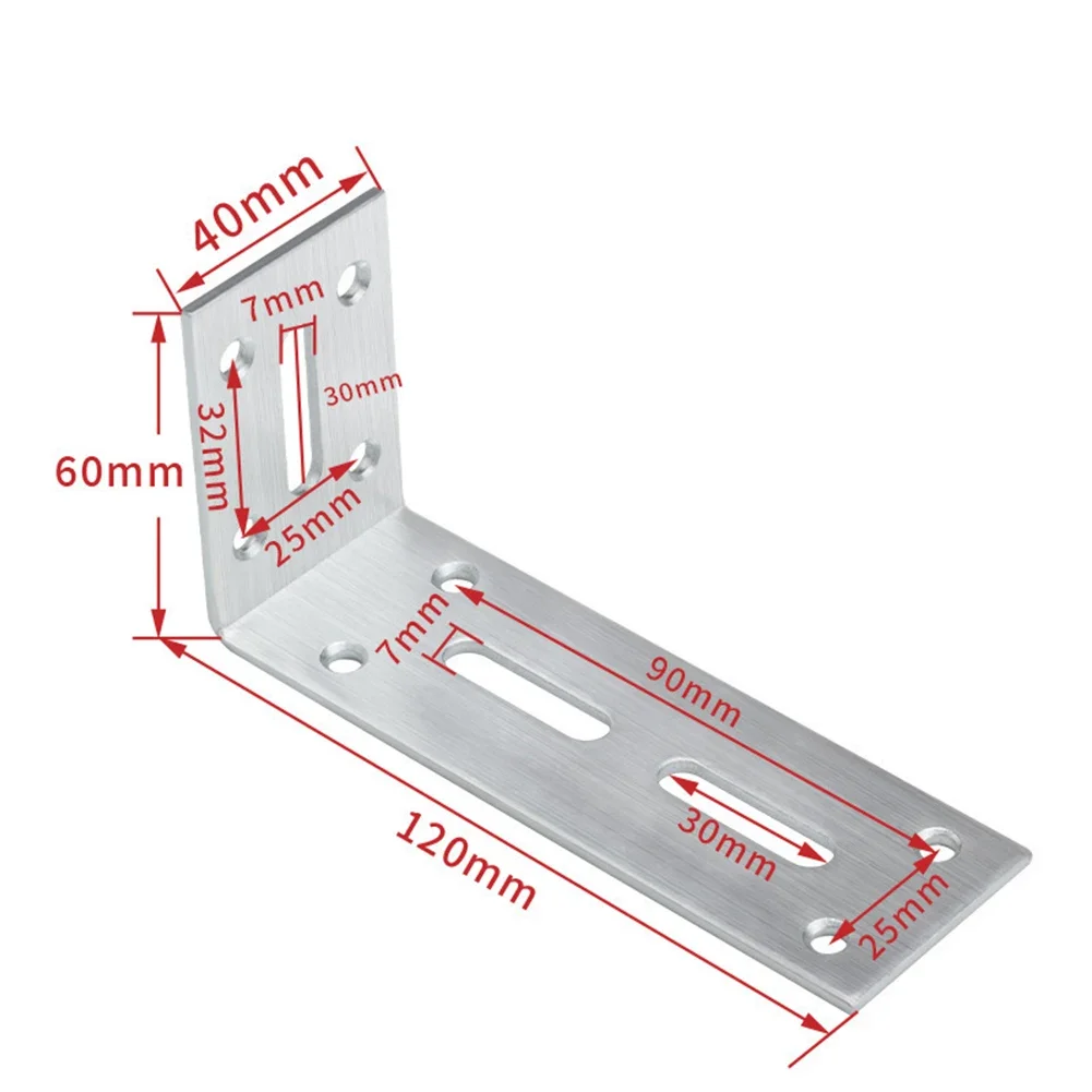 L Shaped Corner Bracket 90 Degree Angle Bracket Corner Joint Fastener For Furniture Cabinet Layer Plate Fixed Bracket Hardware