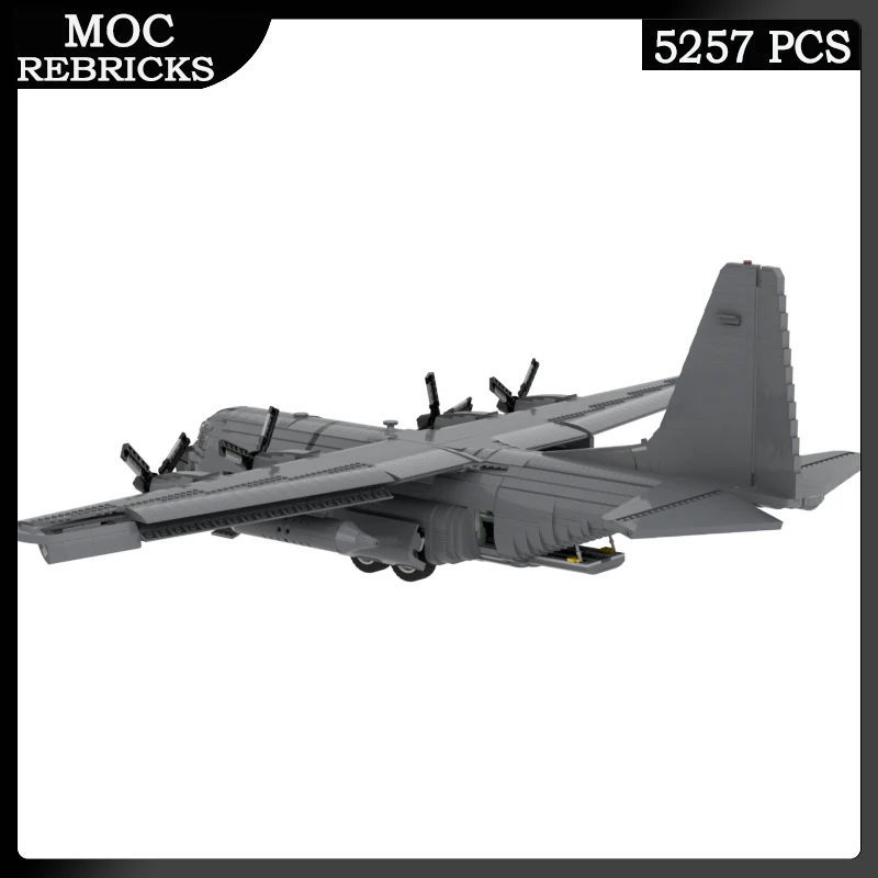 WW II US Military Weapons Air Force C-130 Hercules Fighter Personnel Carrier MOC Building Block Aircraft Brick Children Toy Gift