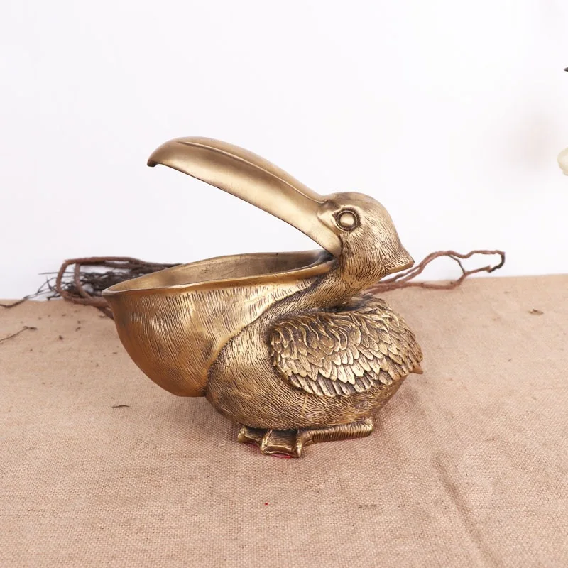 Yang Tongji Manufacturer Wholesales Tang Goose Ornaments, Home Fruit Trays, Creative Copper Decorations, And Key Boxes