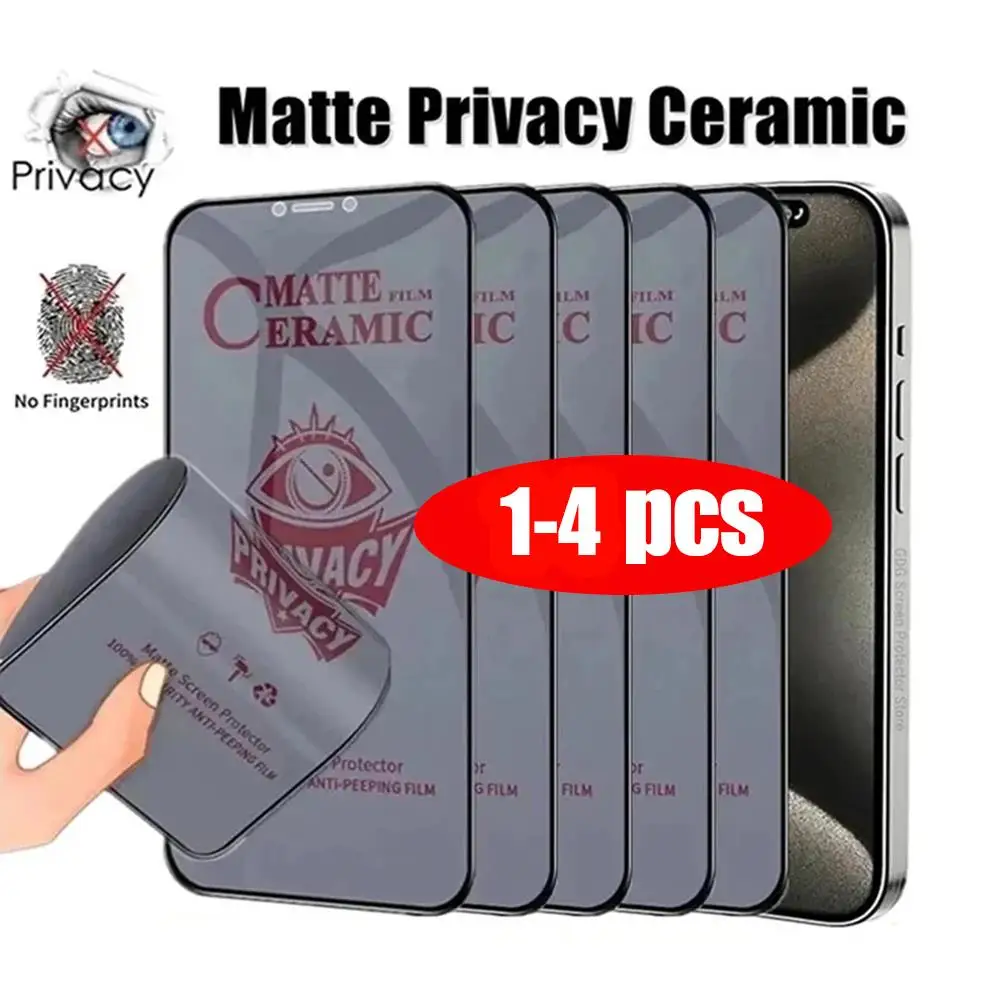 1-4 Stück Matte Keramik-Sichtschutzfolie für A57 5G A56 A55 A07 A73 A72 A54 A53 A52 A51 A50 A50S A06 A05 A05S M31S M52 M53