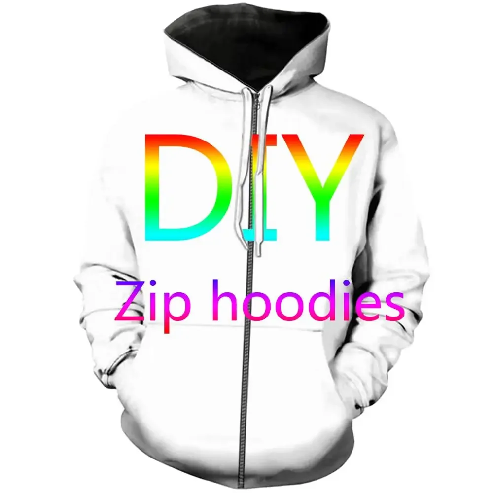 MCDV-Custom made DIY customize Unisex Casual Tracksuit Harajuku 3DfullPrint Zipper/Hoodies/Sweatshirt/Jacket/Mens Womens