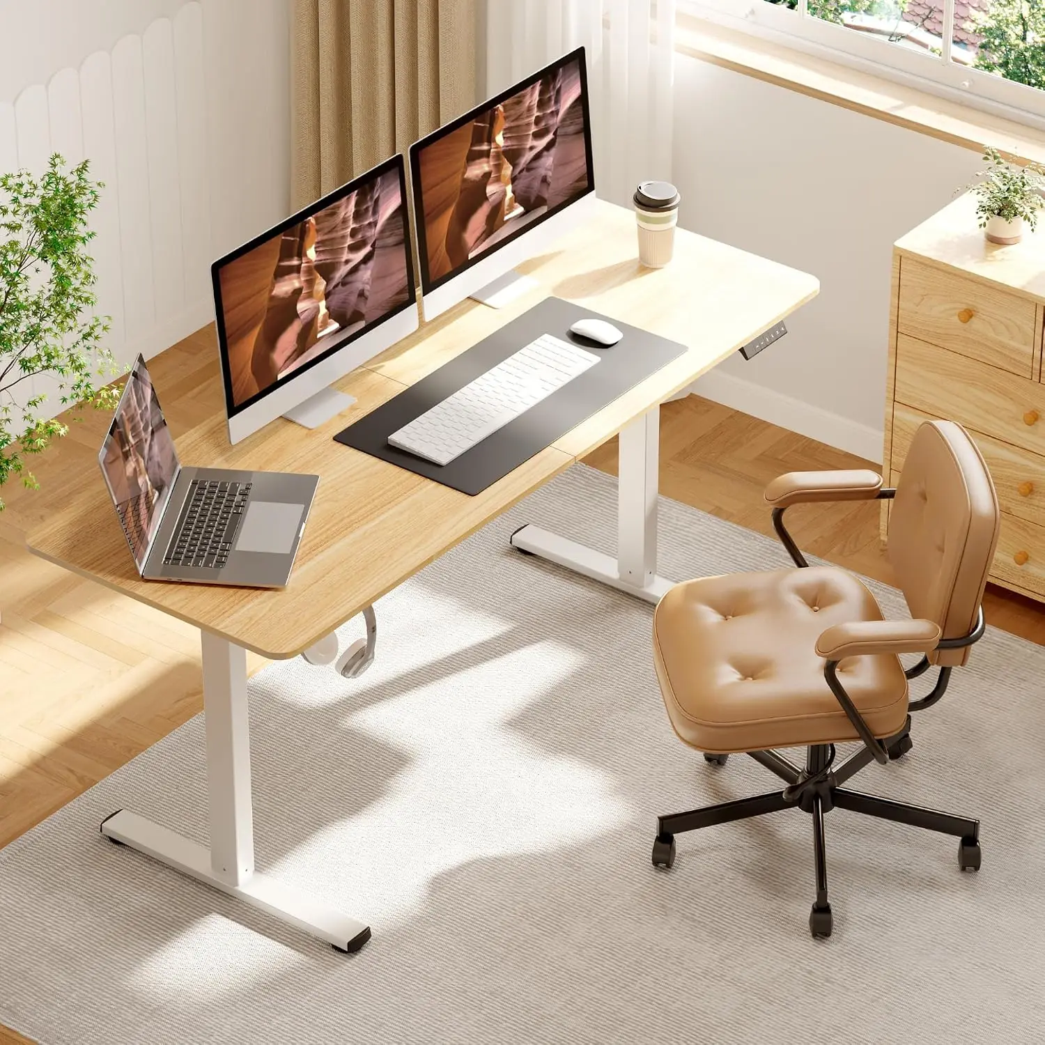 63''x 24'' Standing Desk Electric Adjustable for Home Office, Customized