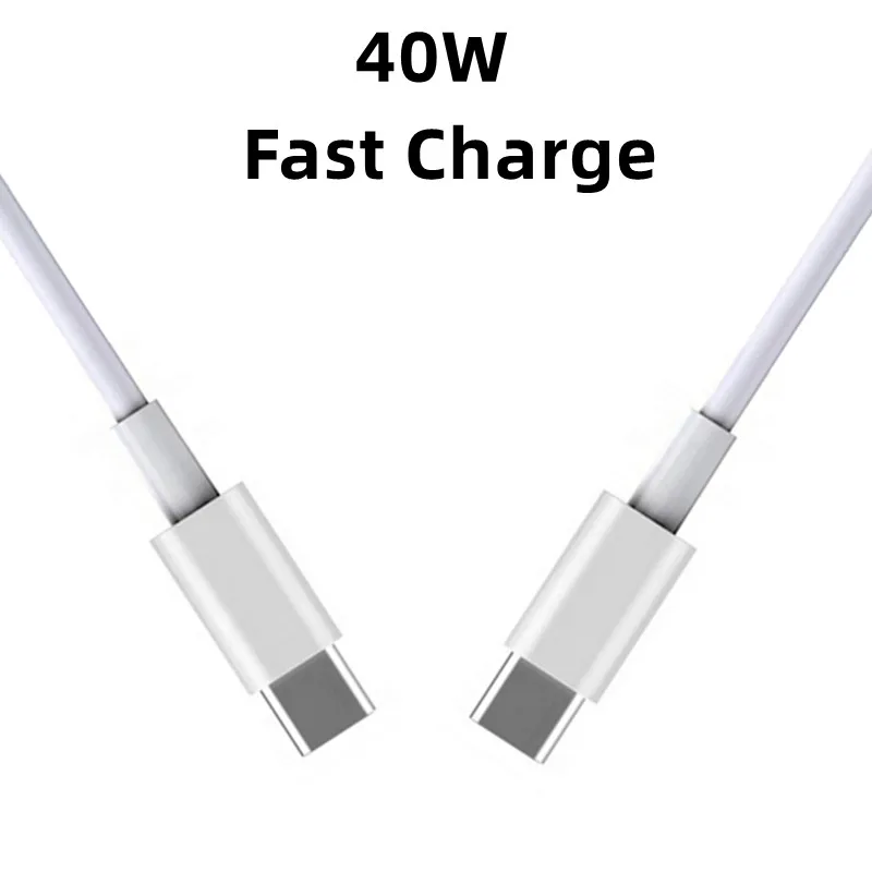 0.25m 1m 1.5m 2m 3m 40W USB-C Fast Charge PD Cable For Apple iPhone 15 16 Pro Max 17 Air iPad 10 HUAWEI SAMSUNG Type C To C Line