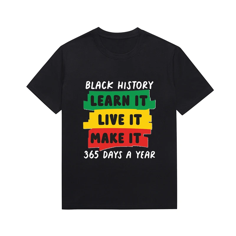 Black History Graphic T Shirt Melanin Graffiti Print Aesthetic Tee Summer Casual Women Top Custom T Shirts