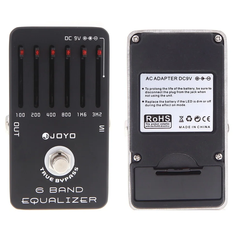Electric Guitar Delay Unit JF-11 Single Block Positive and Negative 18dB Black High End Metal