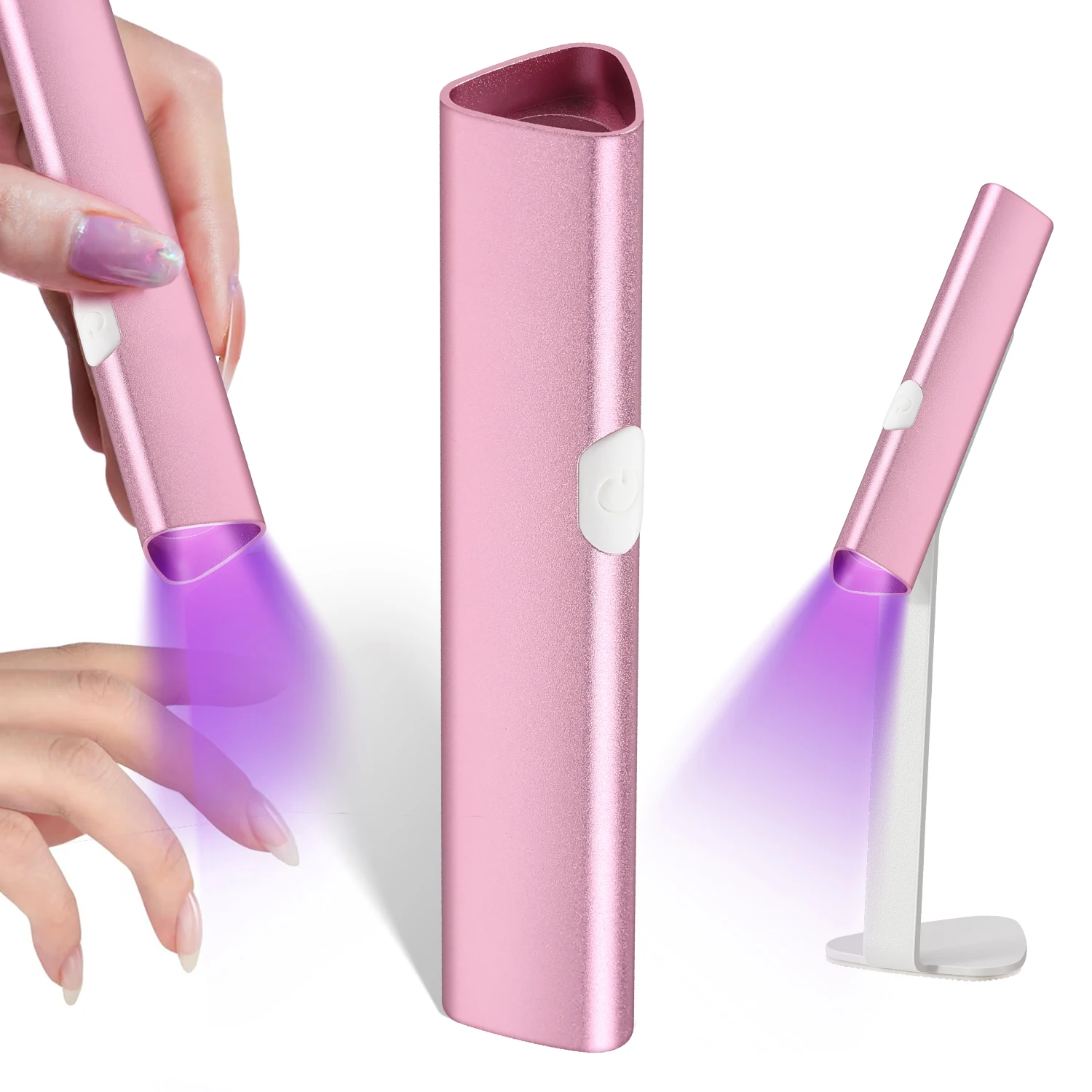 

DianaBeauty UV Led Nail Dryer Portable UV Lamp for Nail Rechargeable Manicure Lamp with Aluminum Alloy Holder Nail Salon Tools