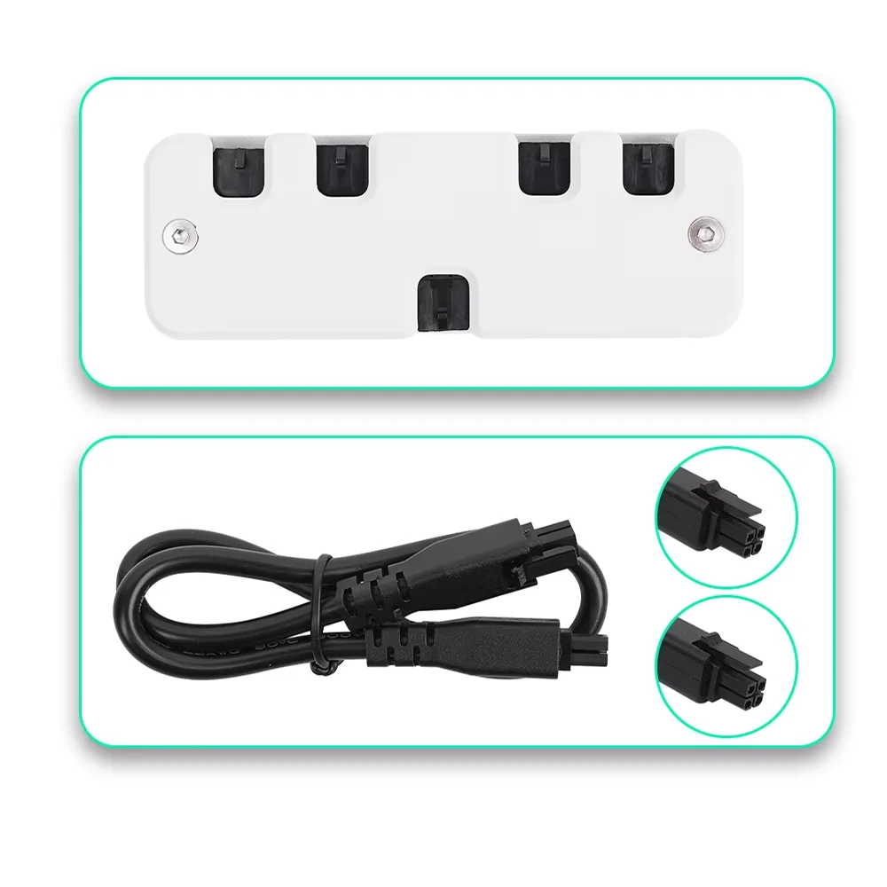 4-Port Expansion Hub For Bambu Lab A2L/X2D/P2S/H2C/H2D/H2S/X1C/X1/P1S/P1P/A1/A1mini Docking Station with Power Signal Protection