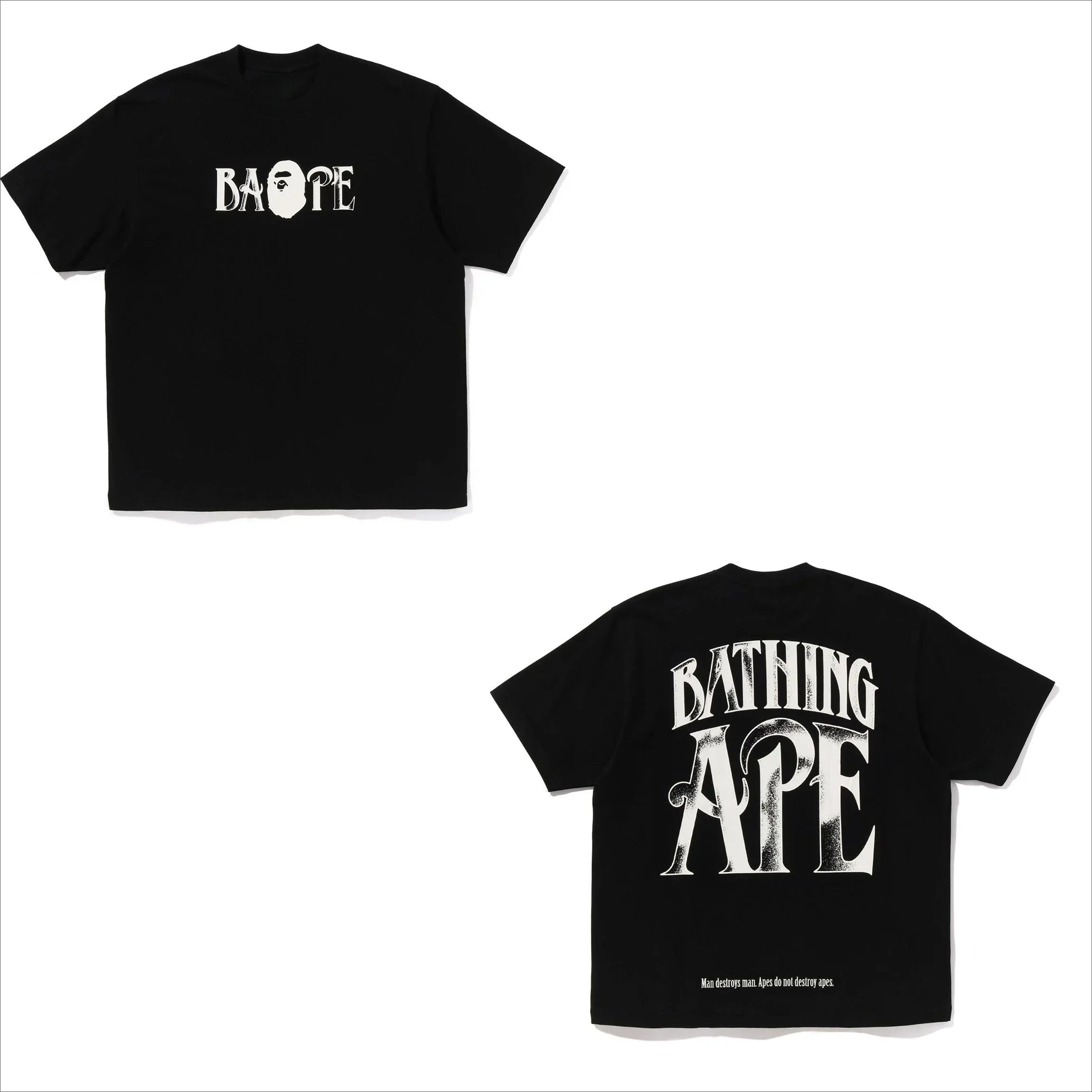 

Fashion Ape short sleeve T-shirt men and women hot sale tide brand American high street sportswear Casual Oversized T-shirt