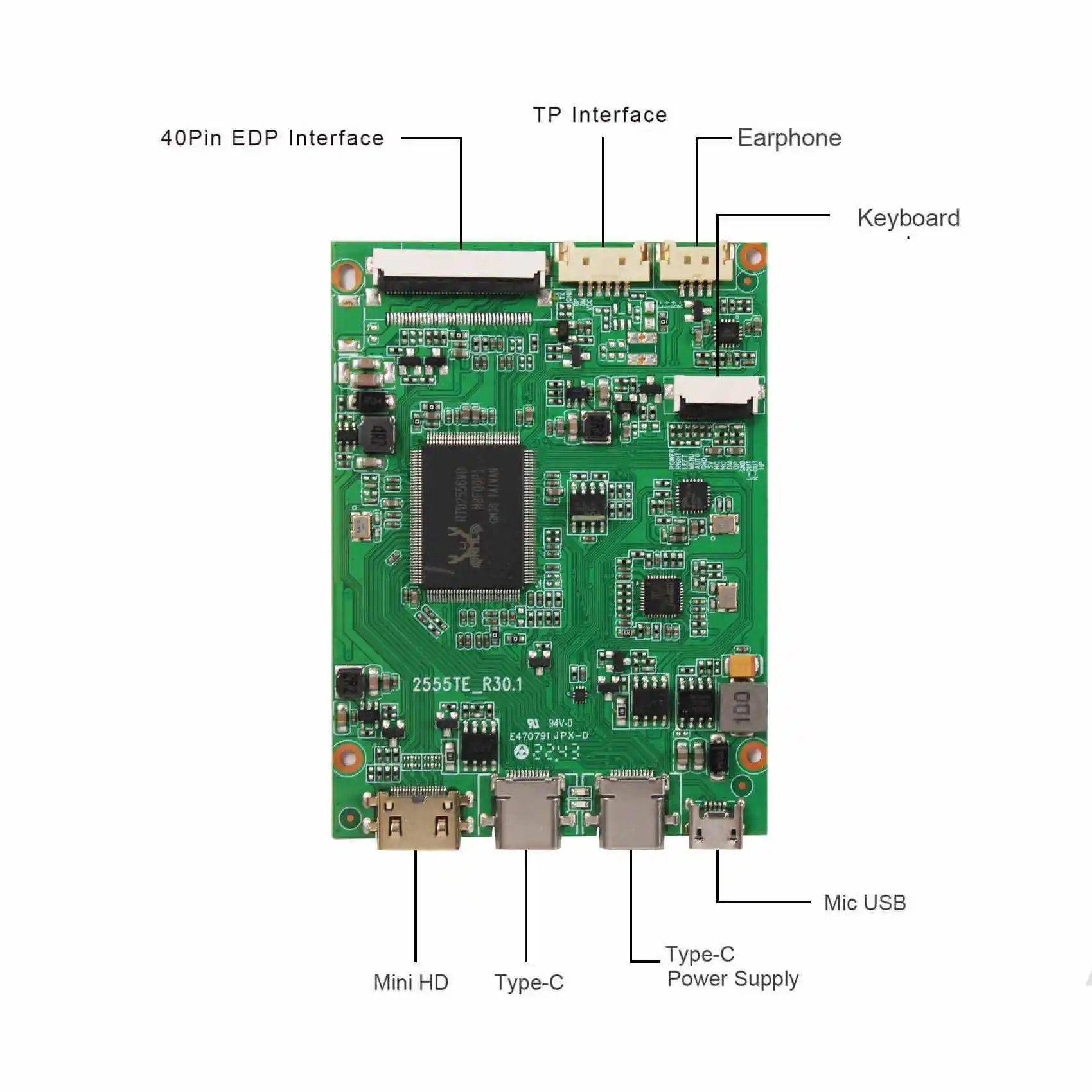 Second Screen B156Han01.1 Ips Pc Screen 15.6Inch 1920X1080 Lcd Display Touch Screen With Type C Driver Lcd Boards