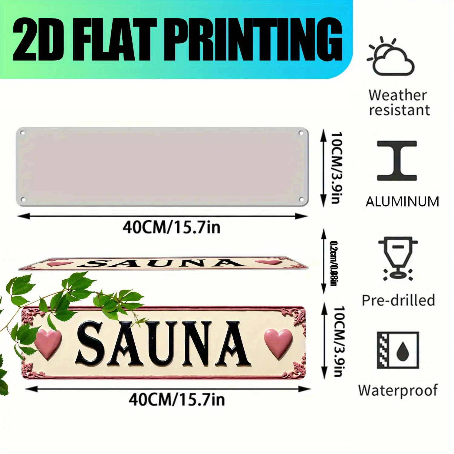 2D Flat - 2D Planar Aluminum Vintage 