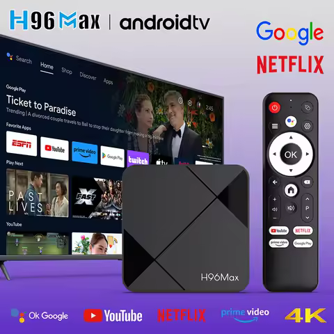 H96 MAX RK3518 Smart Set Top Box Android 14 WiFi5.4 BT6.0 4K Support 2.4G/5G Google Voice Assistant Media Player Smart TV Box
