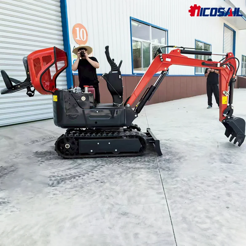 맞춤형 중국 제조업체 1톤 디젤 소형 굴삭기 어태치먼트 세트 크롤러 미니 정원 굴삭기 가격 기계 공장