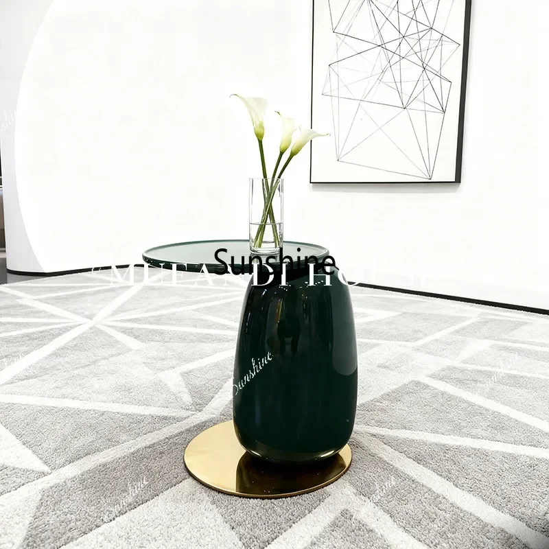 Modern living room sofa corner table creative storage small coffee tableT*