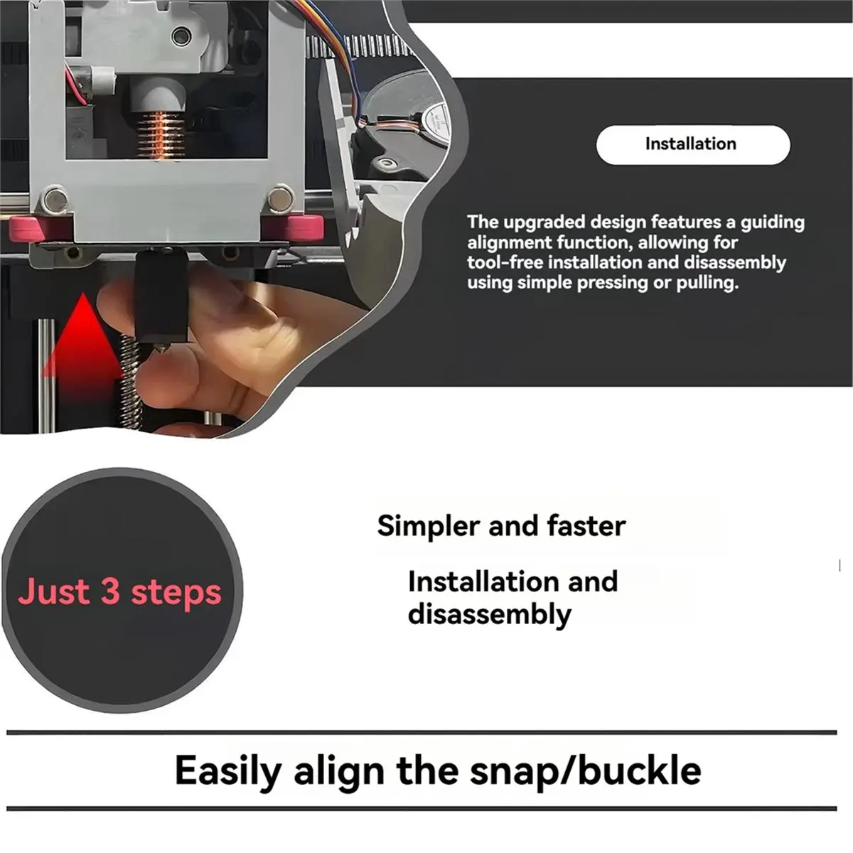 

Модернизированный хотэнд REST для Adventurer 5M, комплект сопел AD5M, керамический нагревательный блок, 4 сопла из закаленной стали 0,4 мм