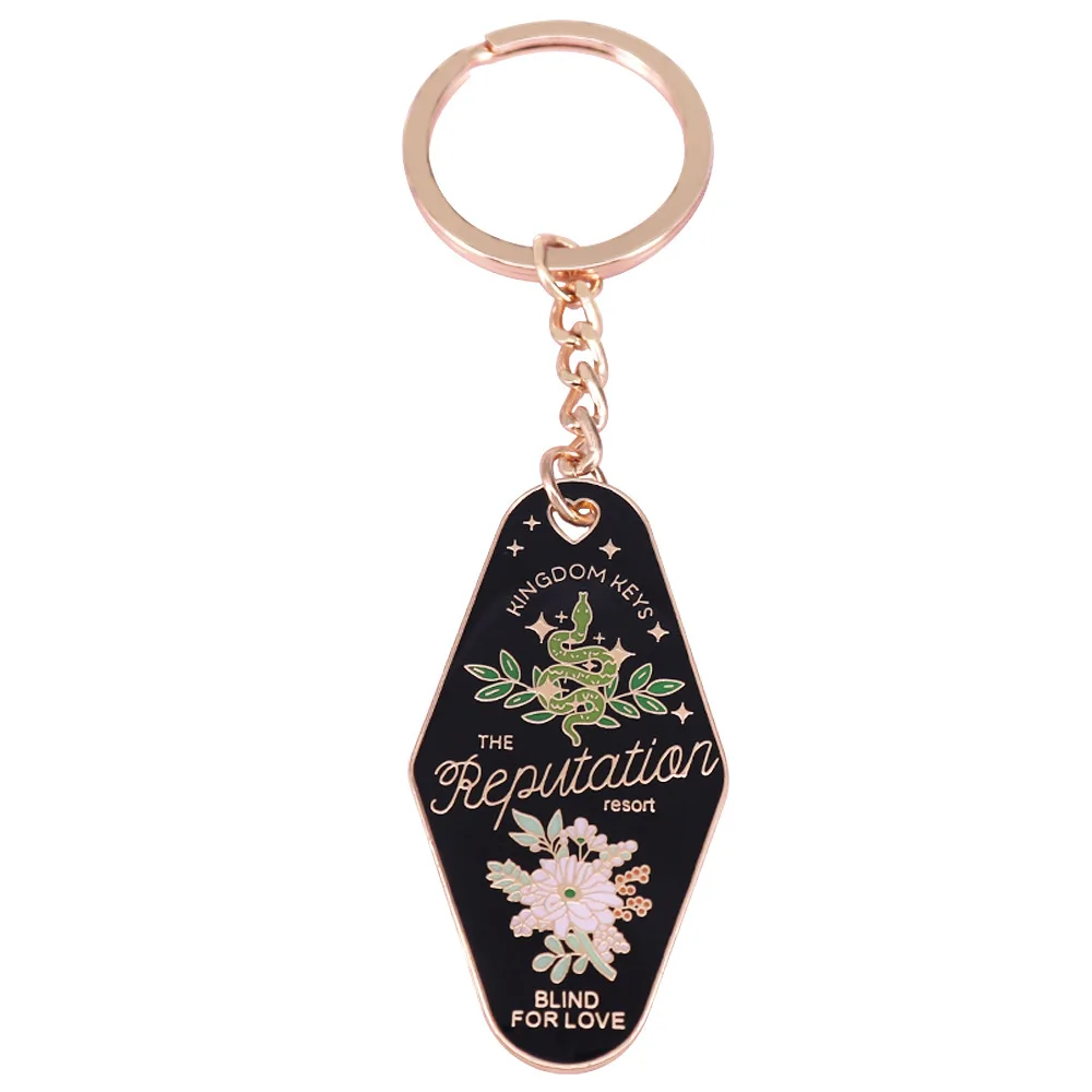 Reputation Resort Motel Metal Music Key Ring Lovely Begonia Plant FlowerPot Fashion Keychain Given Friends And Fans Gifts