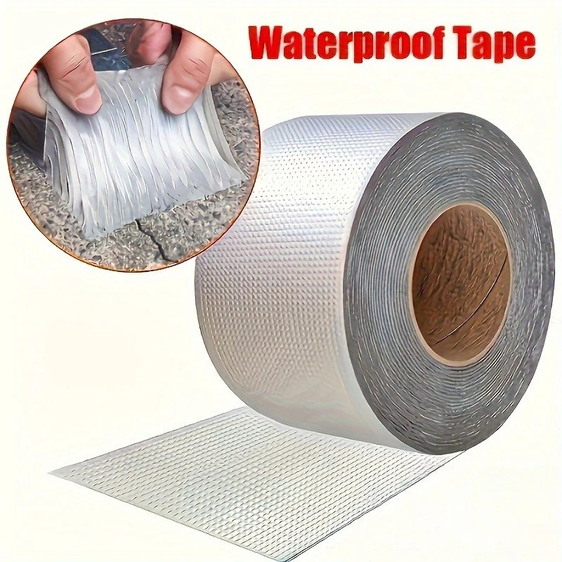 Heavy Duty Waterproof Aluminum Foil Tape - Extra Strong, Instant Seal for Leak Repairs, Pipes, Roofs, Walls, Pools