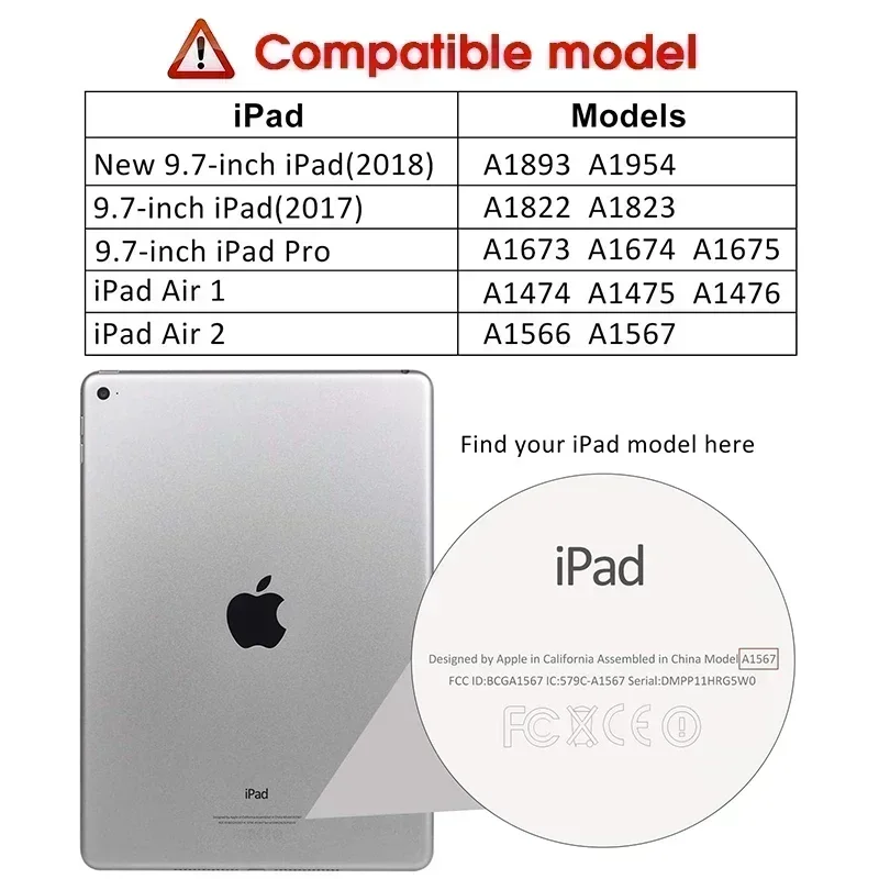 For iPad 9.7 Inch Tempered Glass Screen Protector Air1 A1474 A1475 A1476 2013 9.7" Tablet Proof Protective Film Air2 A1566 A1567