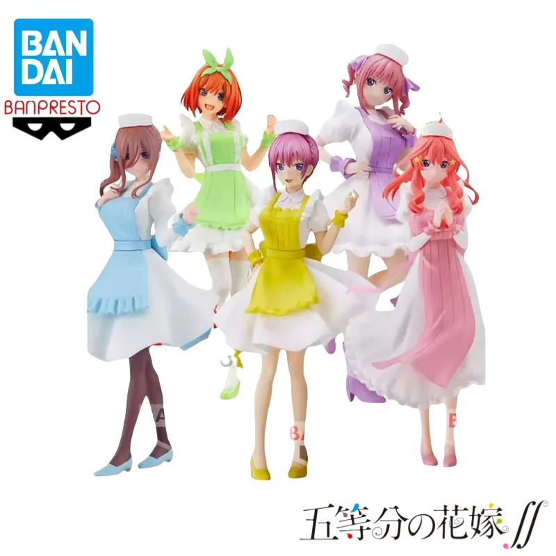 

In Stock Original Bandai Banpresto The Quintessential Quintuplets Statue Model Garage Anime Characters Collectible Ornaments