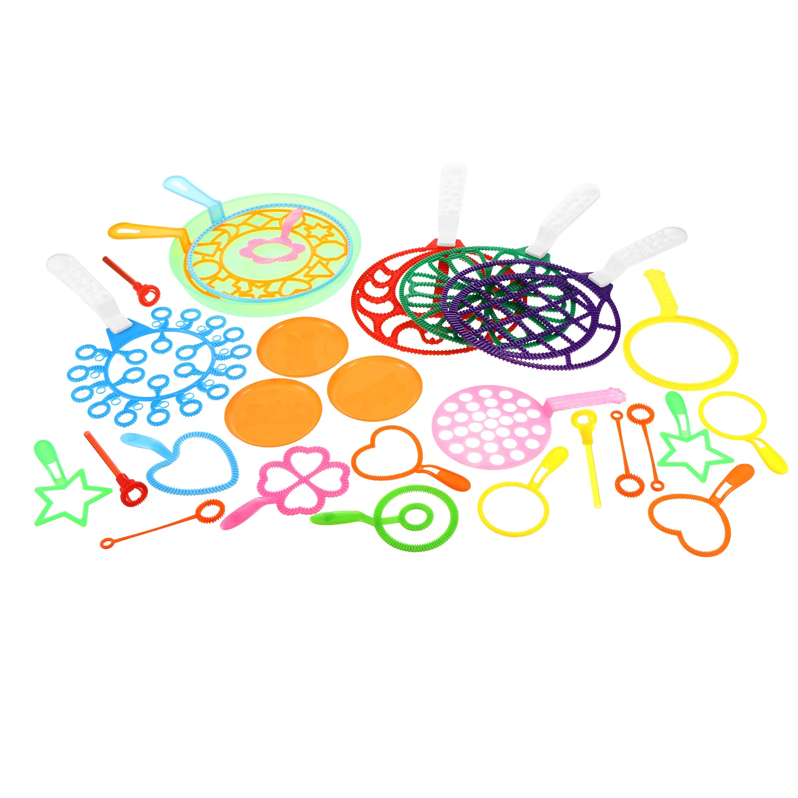 

28Pcs Bubble Tools Set Rainbow Effect Bubbles Maker for Children Safe Design Ideal for Garden Parties and Summer Fun