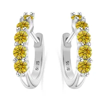 925 Sterling Silver Earrings with 1 CT Total Moissanite  Exquisite Jewelry Gift for Weddings & Parties, Sparkling Classic Style - Image 5