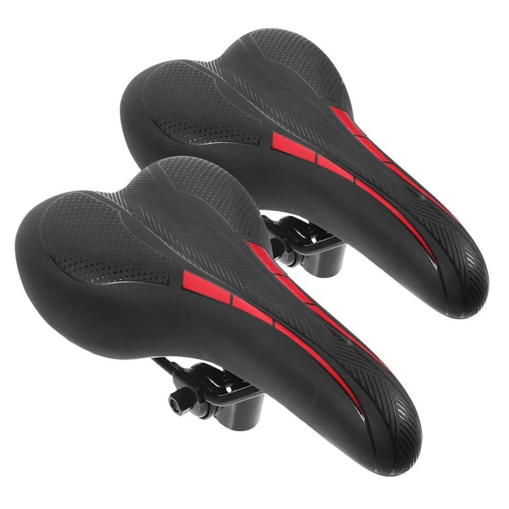 

2pcs Bicycle Thickened Cushion Bike Cushion for Mountain Road Cycling Replacement Parts Bike Adult Black Cycling Parts