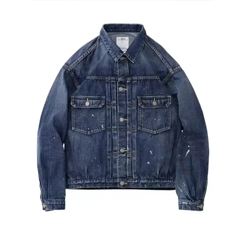 

VISVIM KOFU 23SS SS 101XX JKT DMGD-1010 washed distressed denim