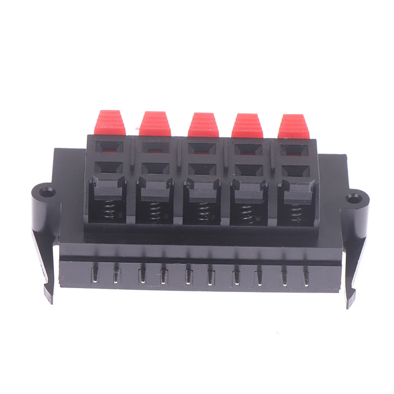 1pc Connection ClampWP10-11 Square External Wiring Seat  10-bit High-quality Audio Wiring Clamp Quick Clamp Test Clamp