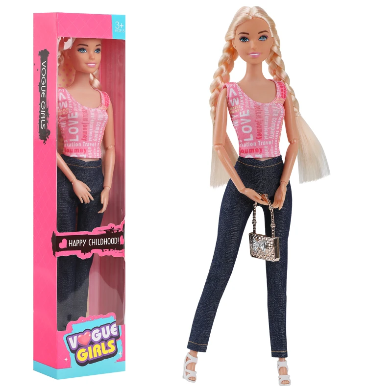 1/6 Barbi Doll Toy Fashionable And Trendy Cross Dressing Girls 30cm Barbies Full Set With Clothes for Education Birthday Gift