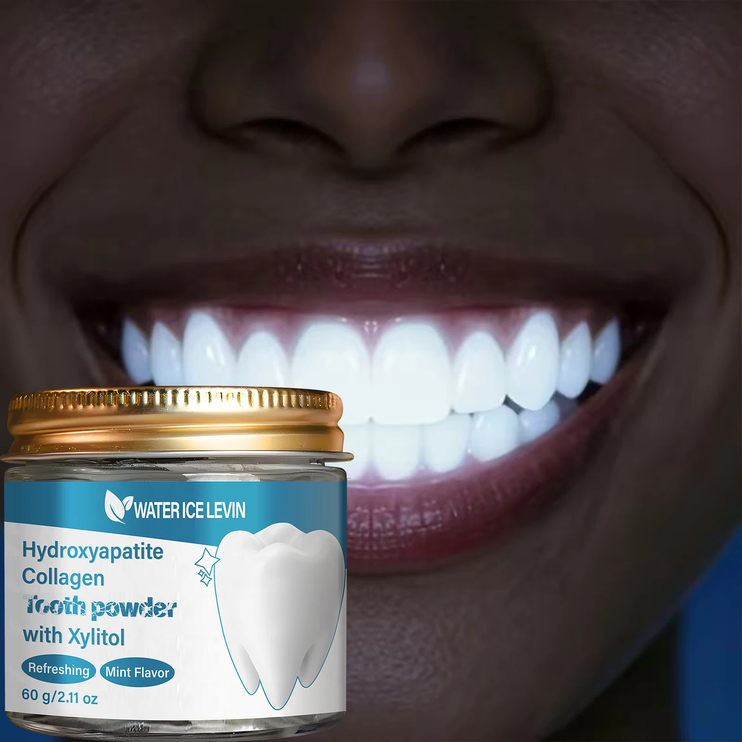 Teeth Whitening Xylitol - Hydroxyapatite Collagen Tooth Powder with Xylitol