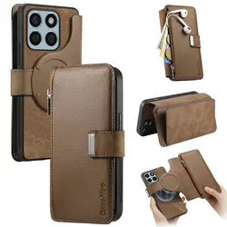 For Motorola Edge 60 Pro 50 Fusion 70 Signature Flip Case Leather 2IN1 Detachable Zip Book Funda Moto Edge 50 Ultra Stylus 5G