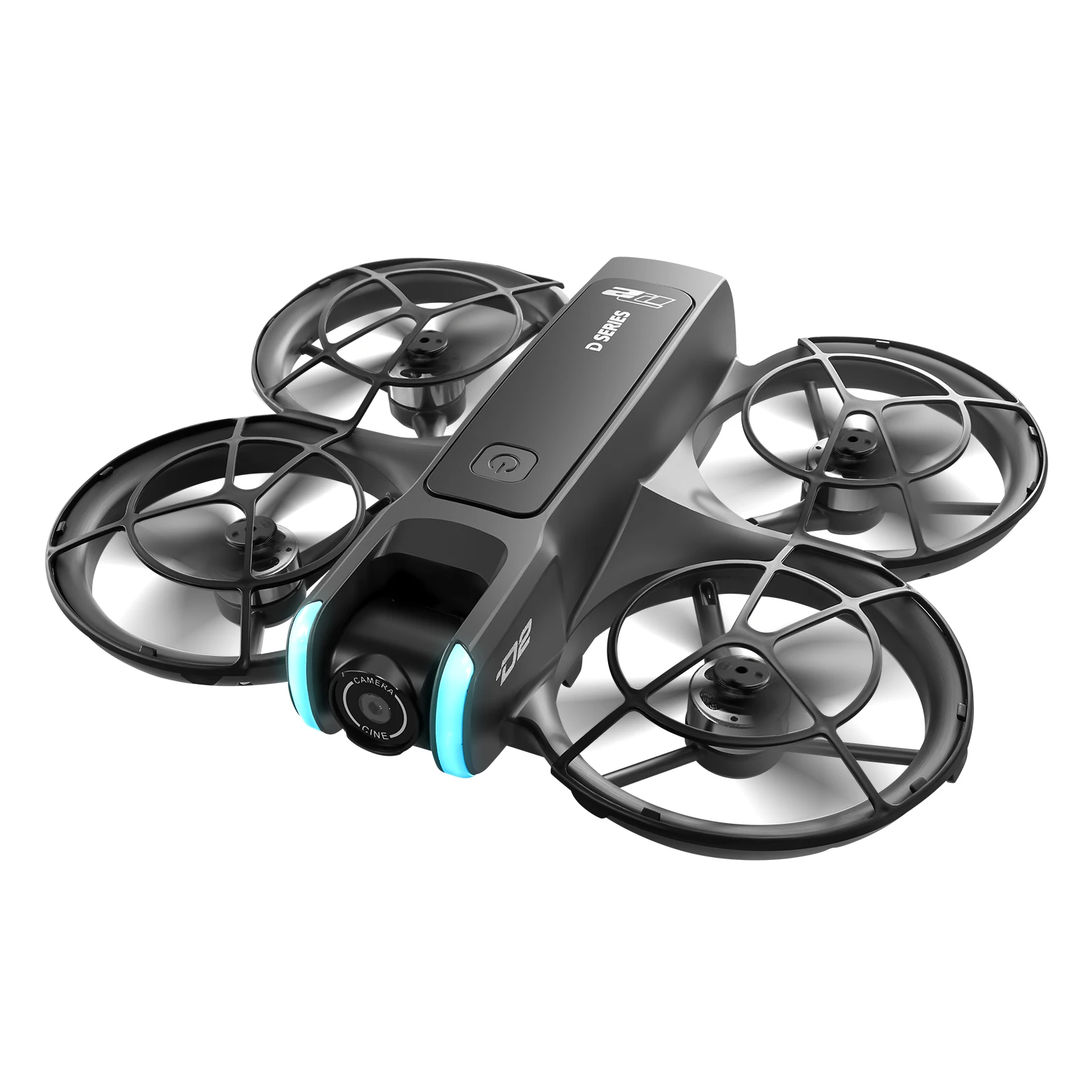Dron Lenovo D2 8K z podwójną kamerą HD do zdjęć lotniczych, inteligentnym systemem unikania przeszkód, silnikiem bezszczotkowym, GPS i pilotem z dużym ekranem. (D2-4K HD-Black) — Zdjęcie 2 z 2