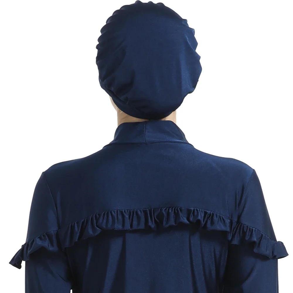 3 pièces modeste couverture complète musulmane Burkini femmes Islam maillot De Bain Hijab arabe conservateur crème solaire maillot De Bain Burkinis Maillots De Bain