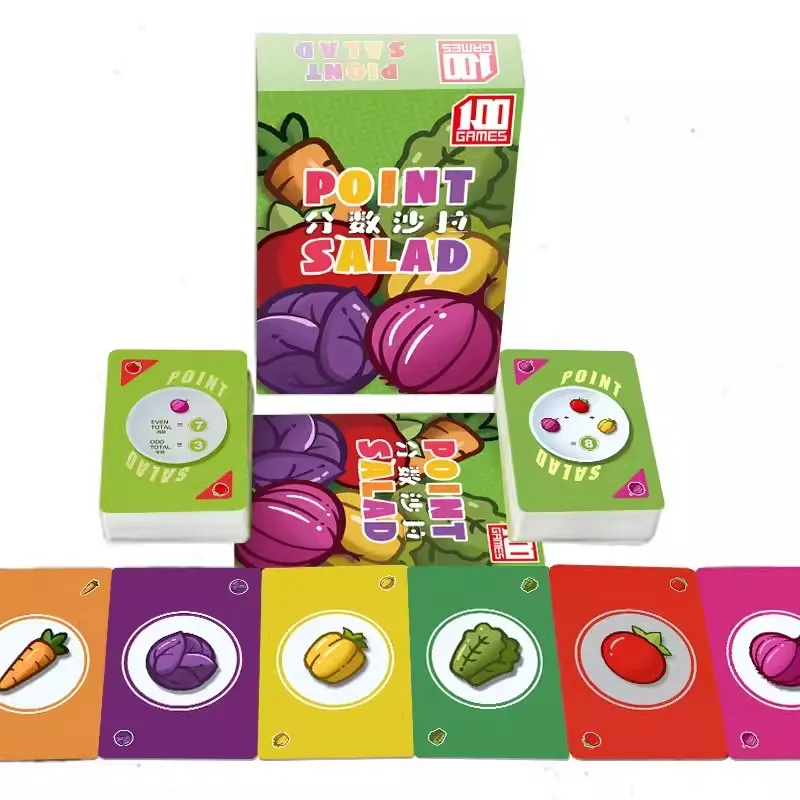 Point Salad Board Game 2-6Players Funny Table Game Party/Family Entertainment Card Games