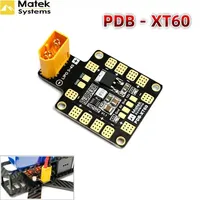 Matek Systems 3A PDB Power Distribution Board BEC 5V 2A 12V 0.5A 2oz Copper with XT60 Plug for RC FPV DIY Quadcopter Drone Parts