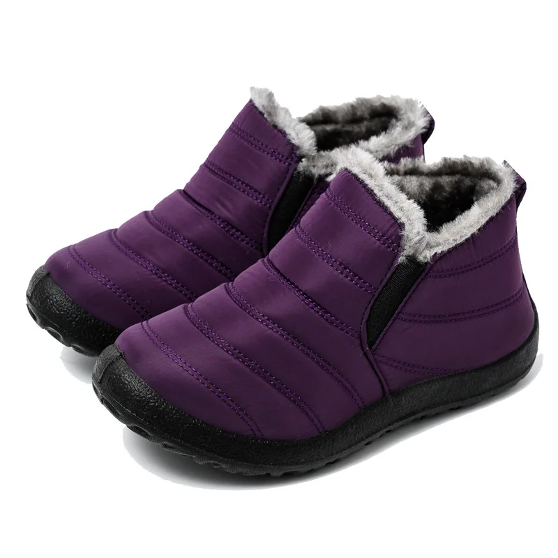 WOIZGIC impermeabile neve donna madre scarpe da donna piattaforma stivaletti inverno autunno peluche pelliccia calda antiscivolo morbida Botas Mujer