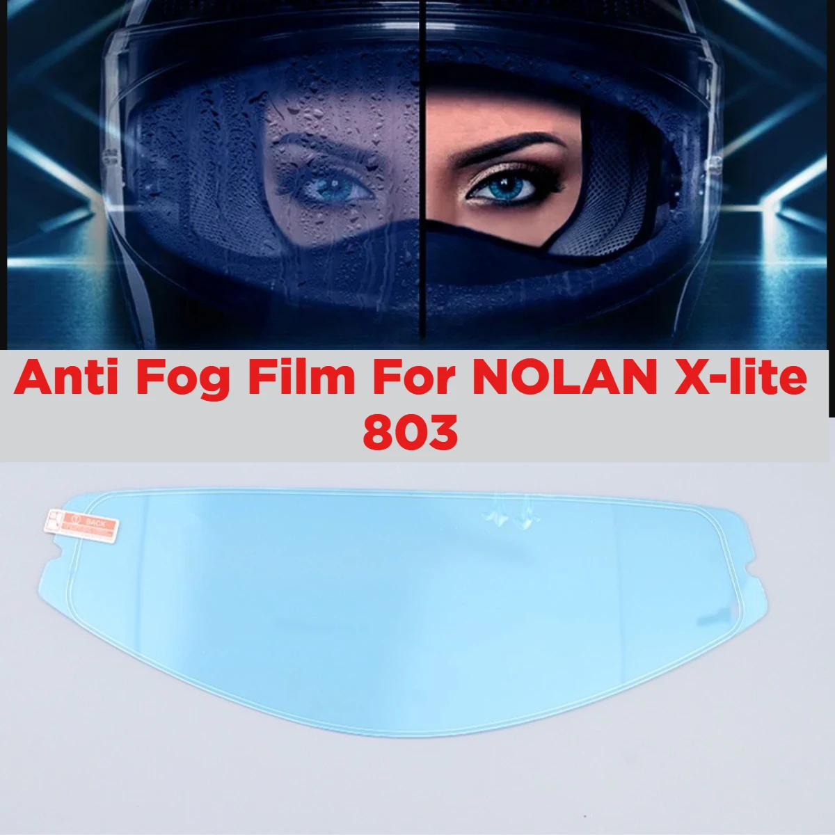 cascos para moto  Accessories Film Motorcycle Anti Fog Film For X-lite X-803RS Helmets Visor Anti-Fog Sticker For NOLAN X 803