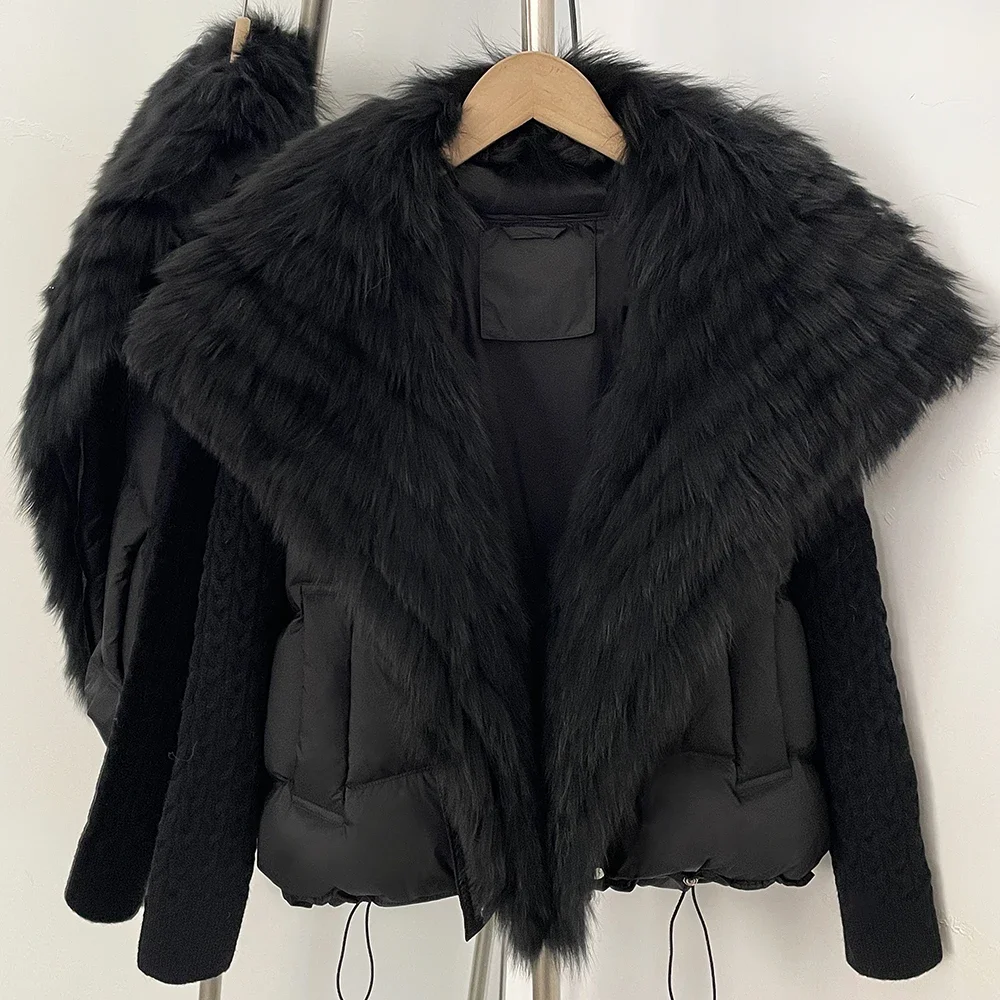 OFTBUY 2026 Damen Neue Winterkleidung Echter Fuchspelzkragen Kurze Warme Daunenjacke Entendaunenjacke Modische Damenoberbekleidung – Detail 4