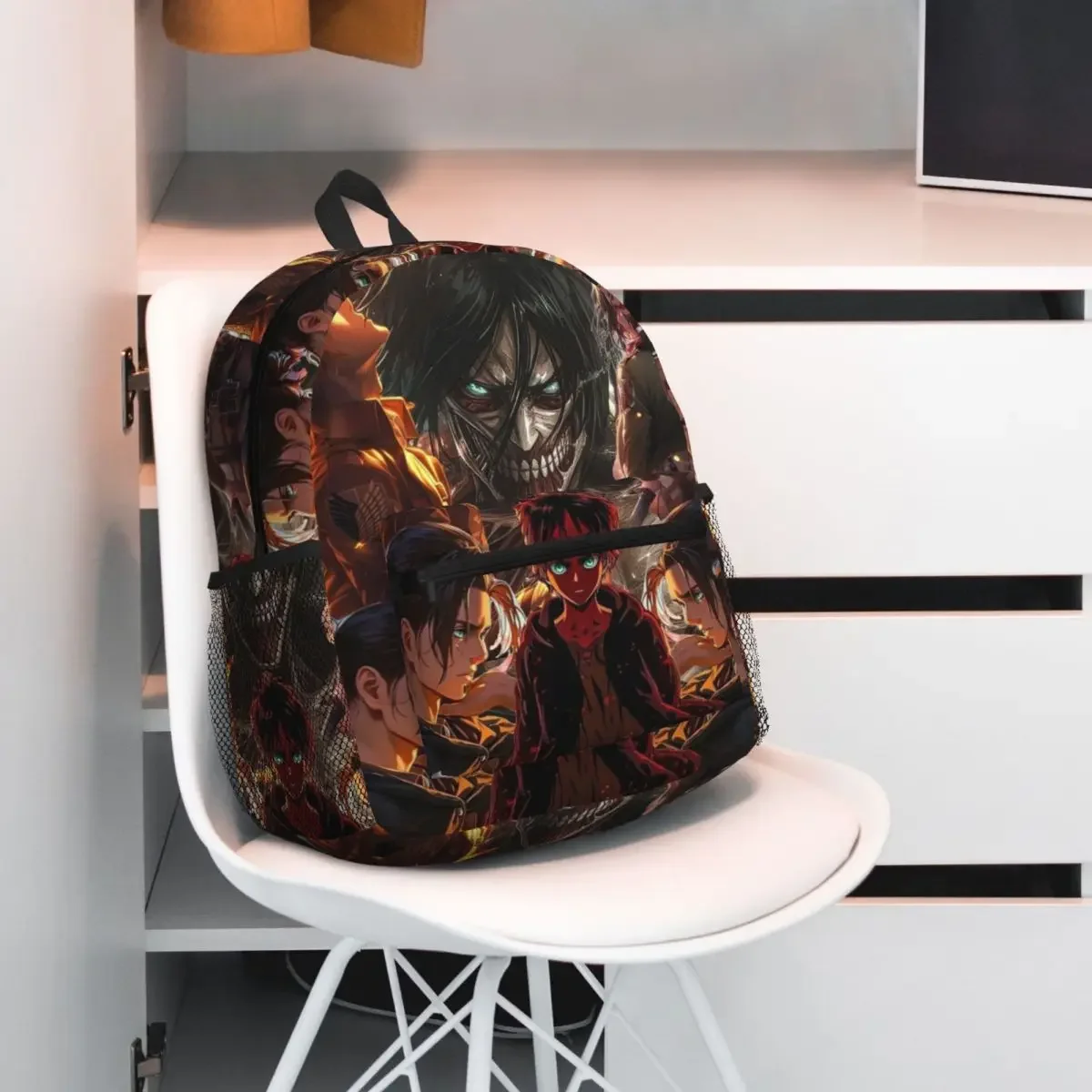 Anime Attack On Titan Student Backpack School Bag Hiking Travel Daypack for Boys Girls Fashion Bookbag Shoulder Bags