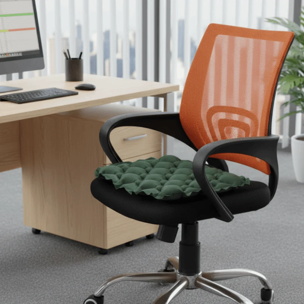 Foldable Inflatable Seat Cushion Moisture-proof Lightweight Camping Chair Mat Water Resistant Space-saving Car Seat Cushion