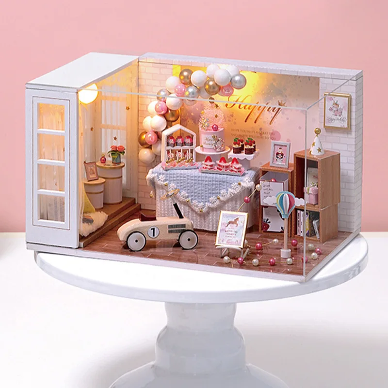 

Diy Dollhouse Woodworking Handicrafts Miniature Diy Dollhouse Kit Items Furniture for Dolls Architectural Model Architects