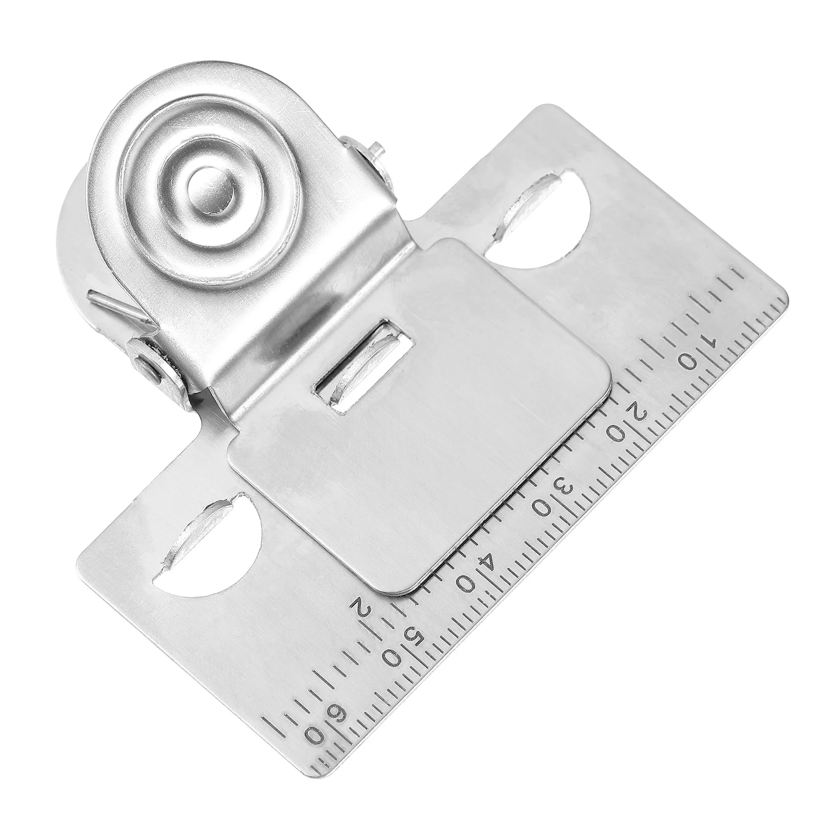 1pc Measuring Clip For Tape Stainless Steel Precision Measuring Tool Clear Scales Rust-Resistant Lightweight Portable Fixed