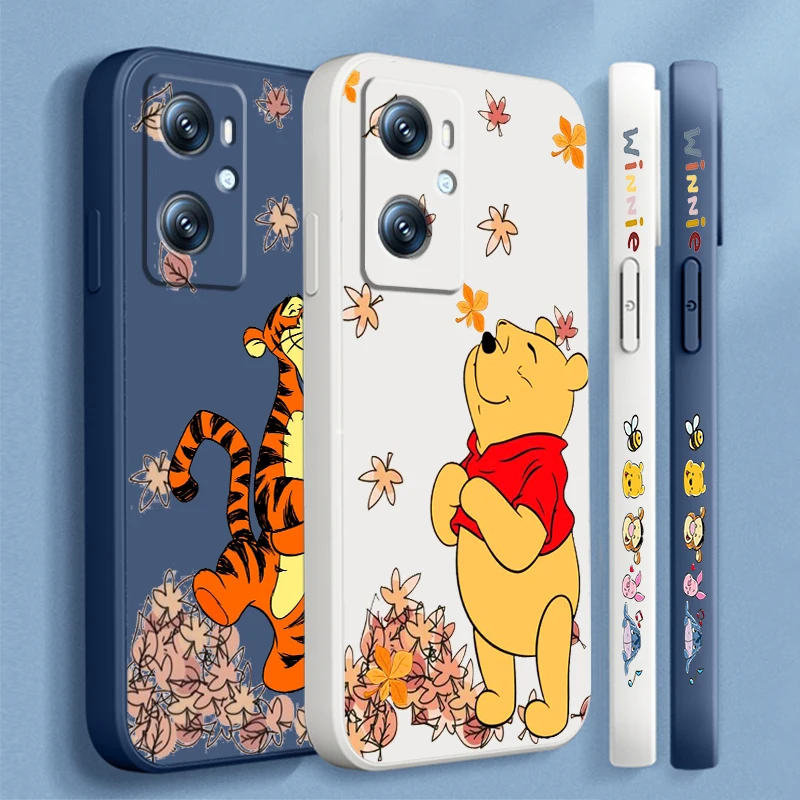 

Cute Winnie Pooh Disney Liquid Left Rope For OPPO Find Reno 7 6 X6 X5 X3 X2 A98 A96 A15 A53 A74 A72 A5 A16K 5G S 2020 4G Funda