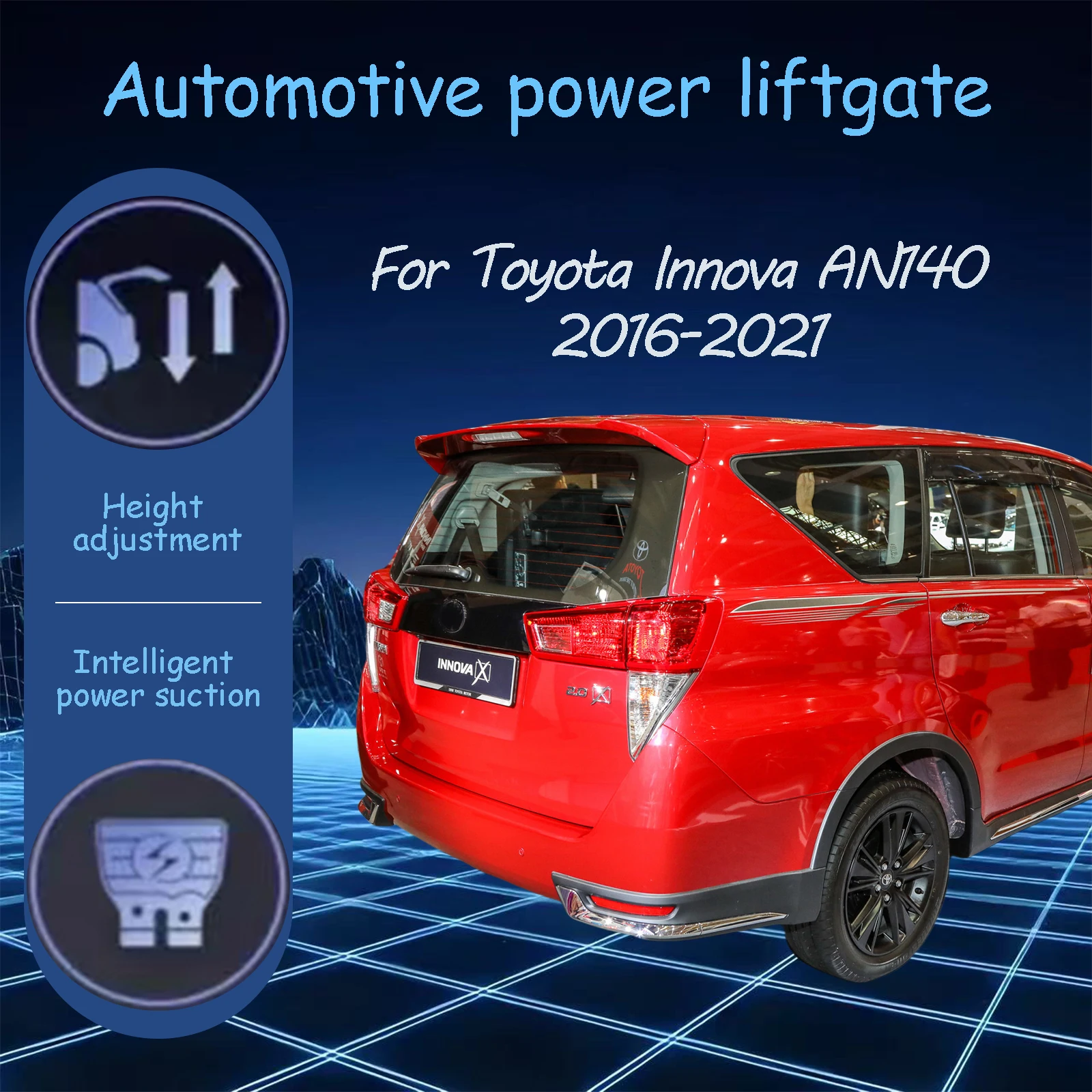

Для Toyota Innova AN140 2016-2021 электрические автоматические блоки всасывания задней двери, подходящая система модификации багажника