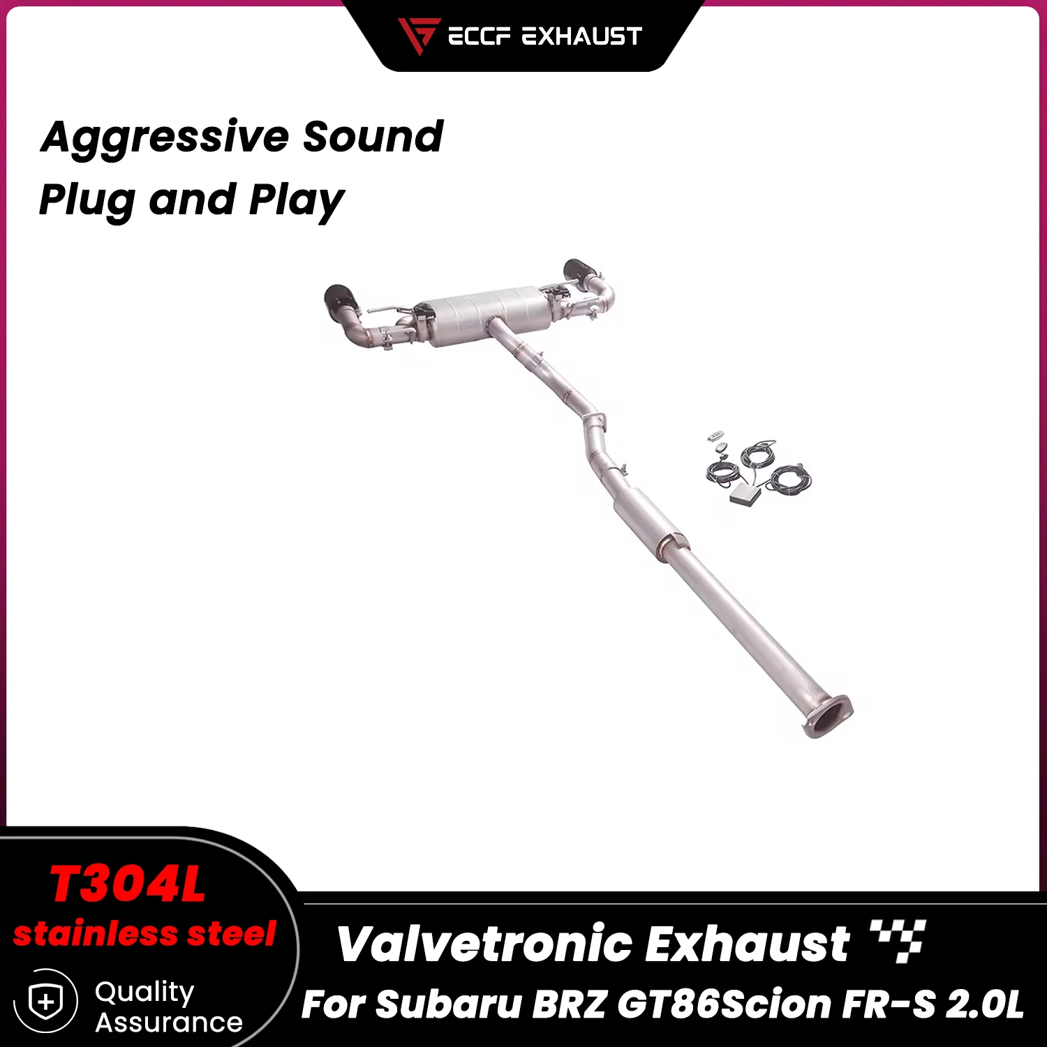 

Performance Valvetronic Exhaust Catback Exhaust для Subaru BRZ GT86Scion FR-S 2.0L Свободно регулируемое управление звуком