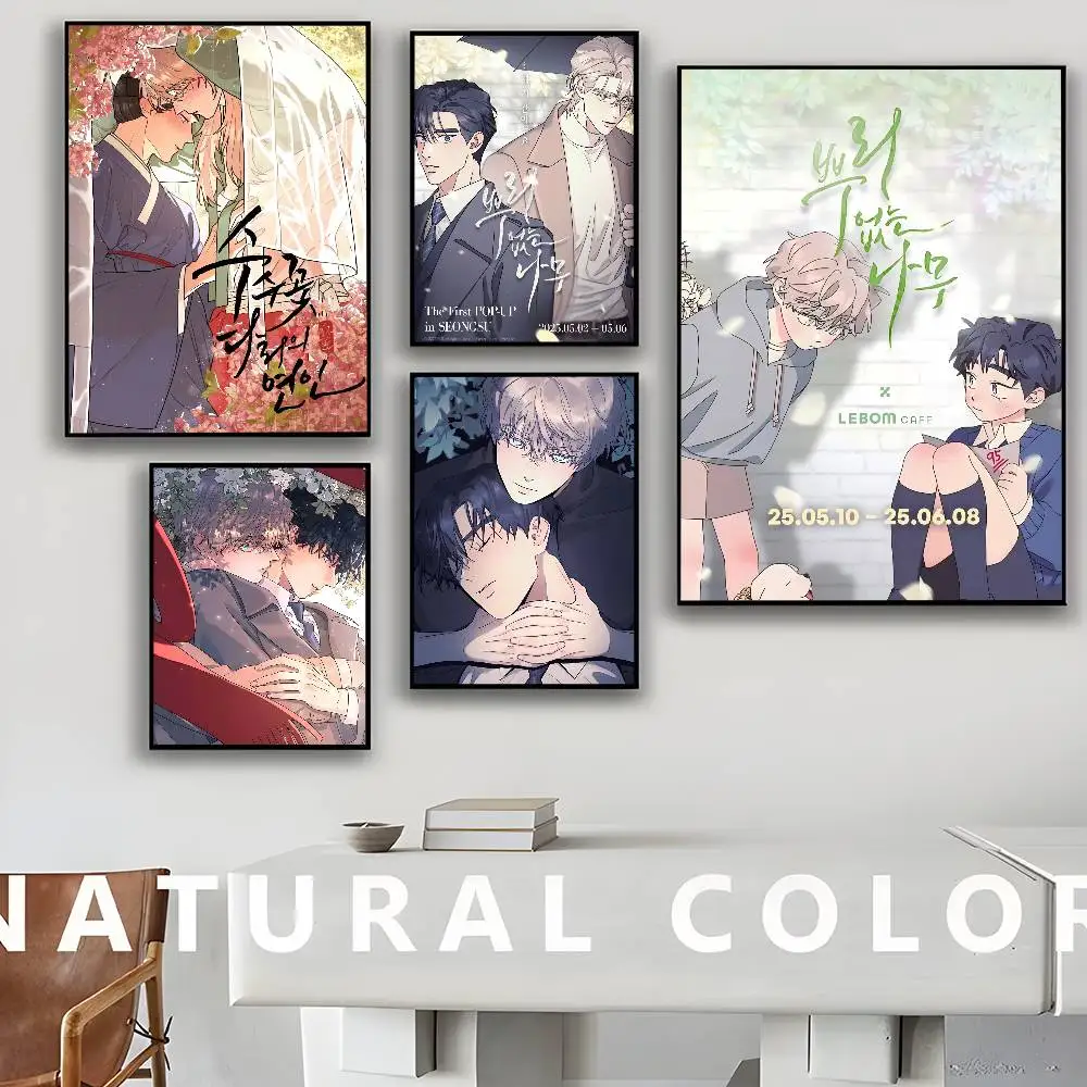 A Tree Without Roots Bl Anime Classic Vintage Posters HD Quality Wall Art Retro Posters for Home Room Wall Decor