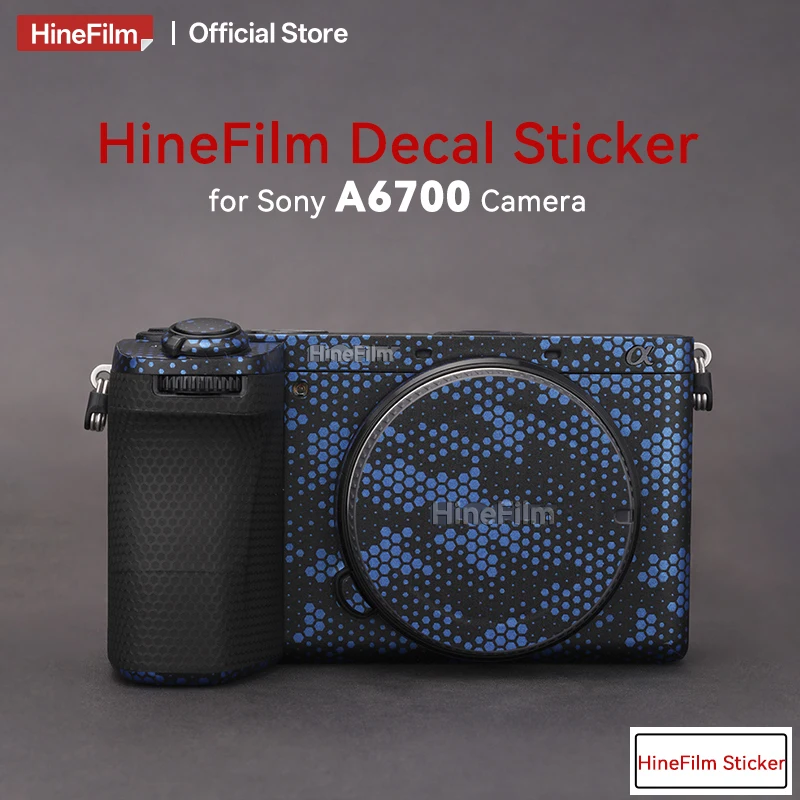 

Hinefilm Skin for A6700 Camera Sticker Premium Decal Skin for Sony Alpha 6700 Camera Skin Protector Anti-scratch Cover Film