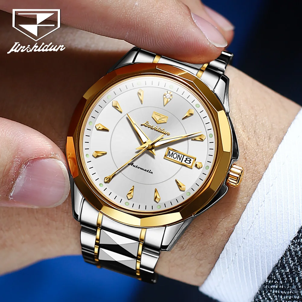 JSDUN Best Selling Fashion Watches for Men Original Tungsten Steel Wrist Watch Men Casual Luxury Automatic Mechanical Men Watch