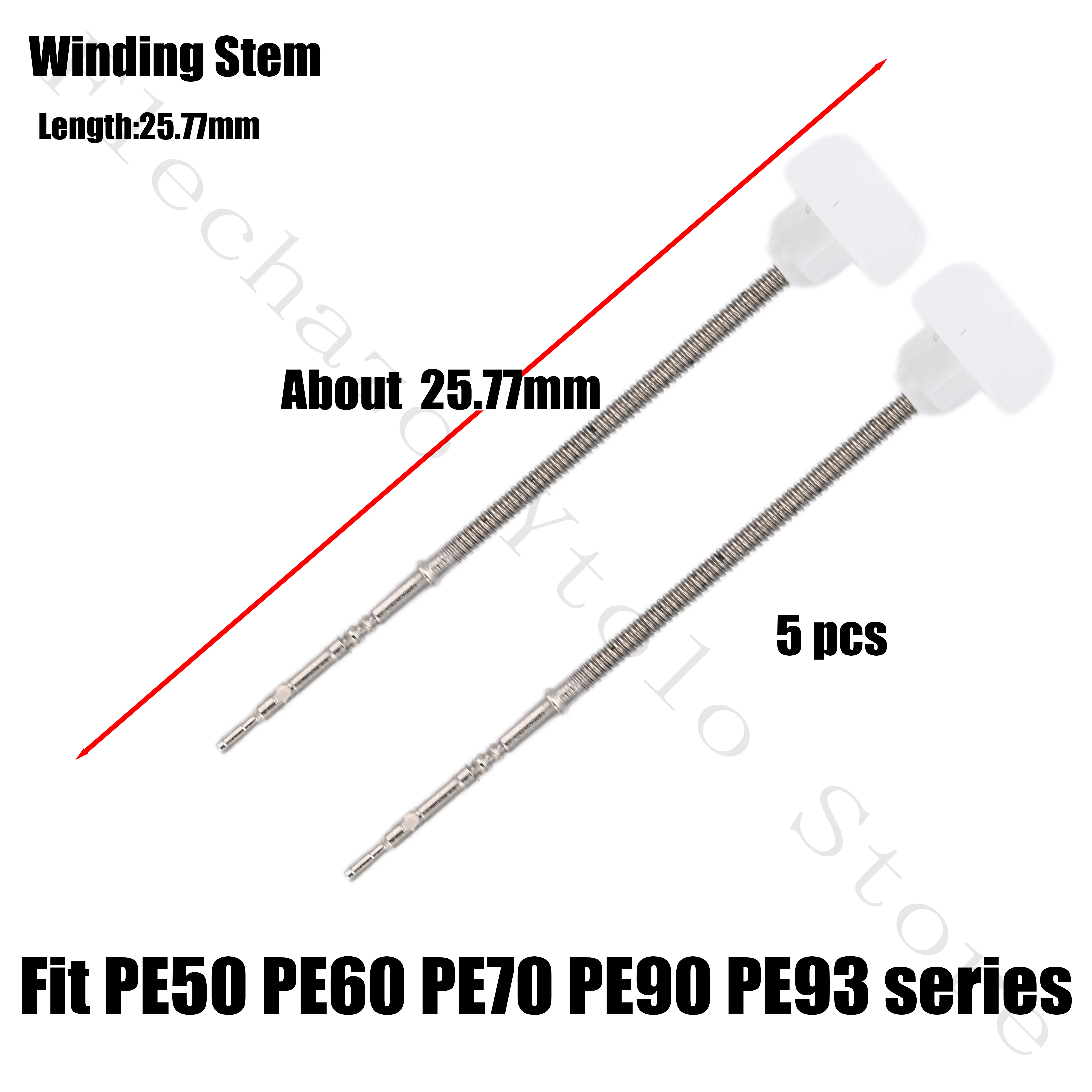 Winding Stem for 902 903 Movement Sunon PE50 PE60 PE70 PE90 PE93 Series Movement Watch Repair Parts Handle Rod Stem image 2