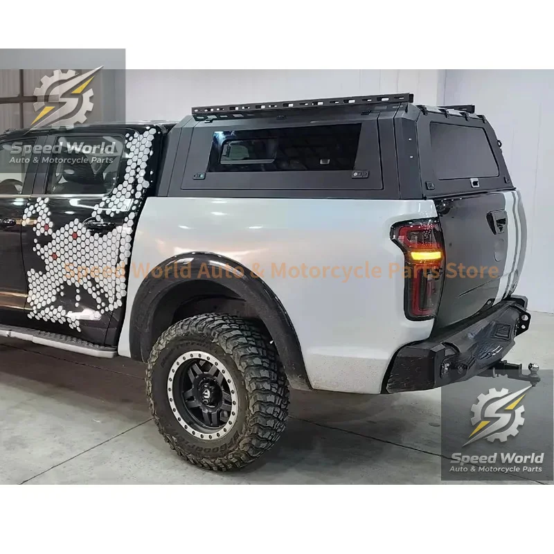 Brand New Modification Hot Sale Auto Parts Pickup Truck Canopy With Side Glass Door Use For Great Wall GWM Poer view 5